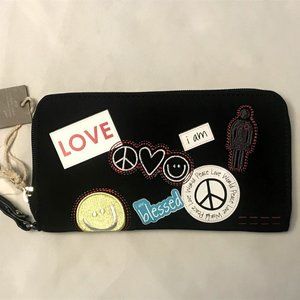 Peace Love World Wristlet NWT!